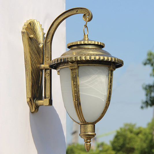 Aluminum 1-Light Outdoor Wall Sconce Garden & Balcony