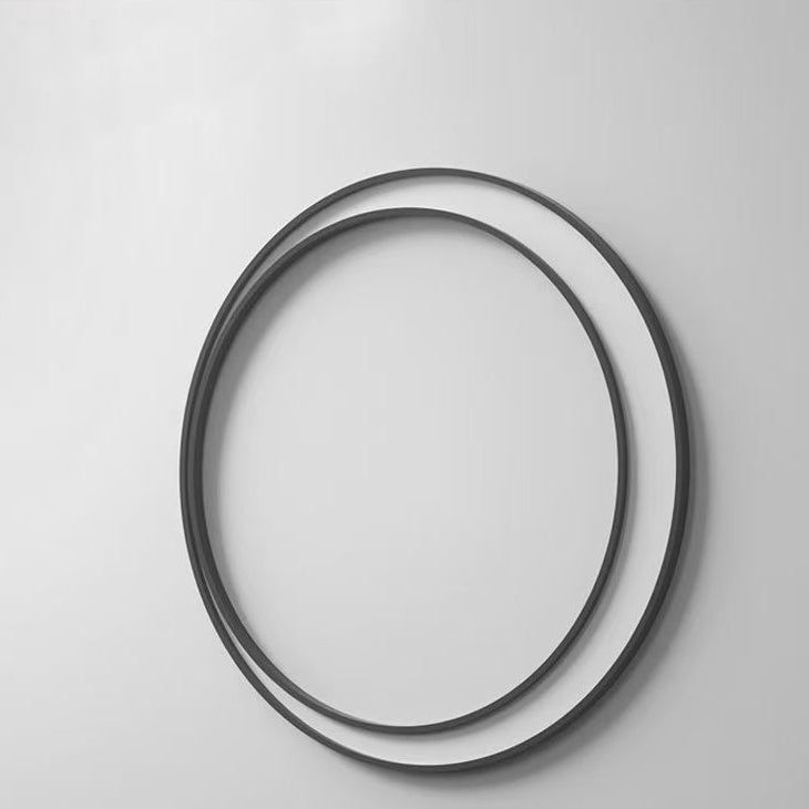 Stainless PC Round Moon LED Wall Sconce Lamp Outdoor Patio