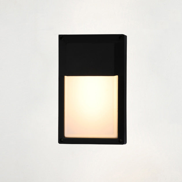 Aluminum & PC Rectangular Waterproof LED Outdoor Wall Light