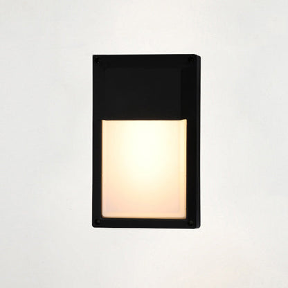Aluminum & PC Rectangular Waterproof LED Outdoor Wall Light