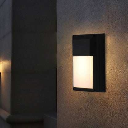 Aluminum & PC Rectangular Waterproof LED Outdoor Wall Light