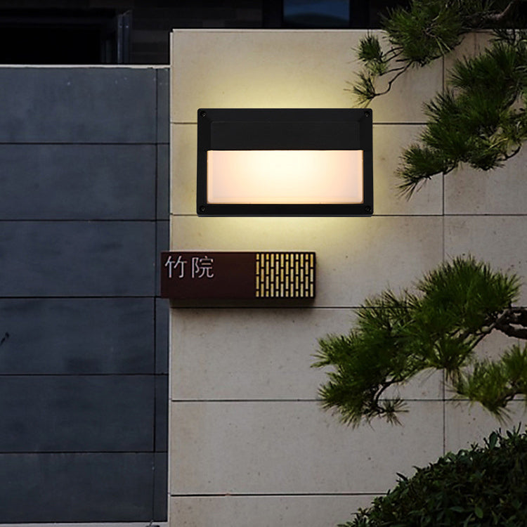 Aluminum & PC Rectangular Waterproof LED Outdoor Wall Light