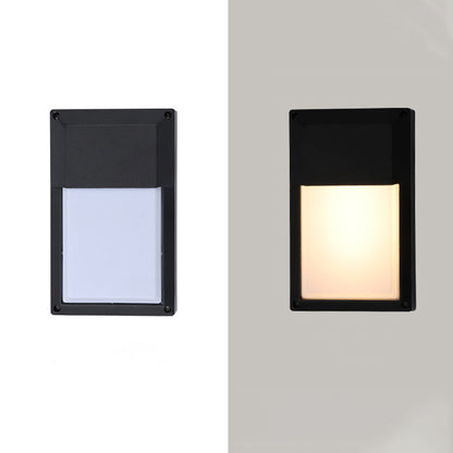 Aluminum & PC Rectangular Waterproof LED Outdoor Wall Light