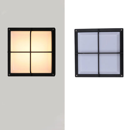 Aluminum & PC Square Waterproof LED Outdoor Wall Light