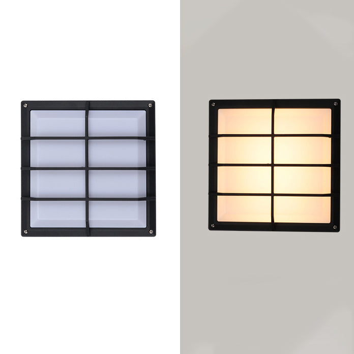 Aluminum & PC Square Waterproof LED Outdoor Wall Light