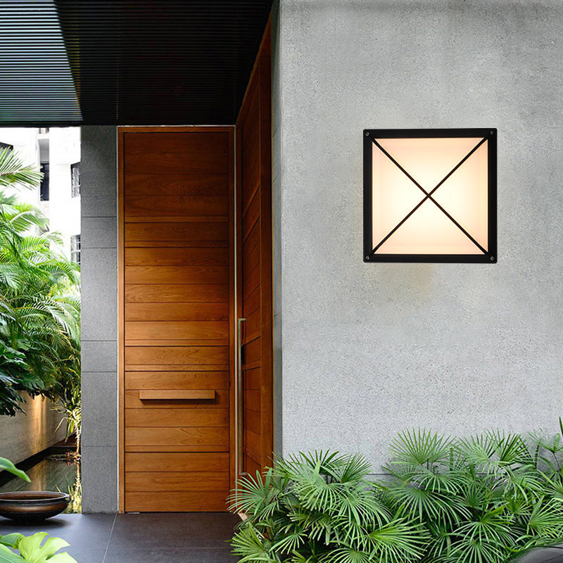Aluminum & PC Square Waterproof LED Outdoor Wall Light