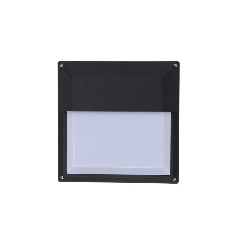 Aluminum & PC Square Waterproof LED Outdoor Wall Light