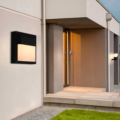 Aluminum & PC Square Waterproof LED Outdoor Wall Light