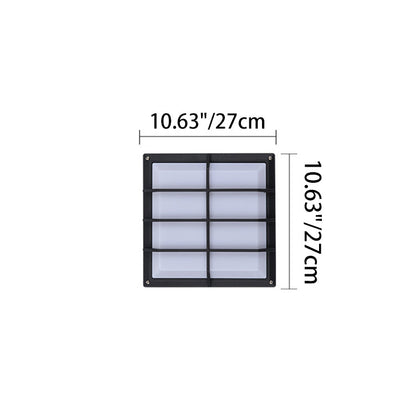 Aluminum & PC Square Waterproof LED Outdoor Wall Light