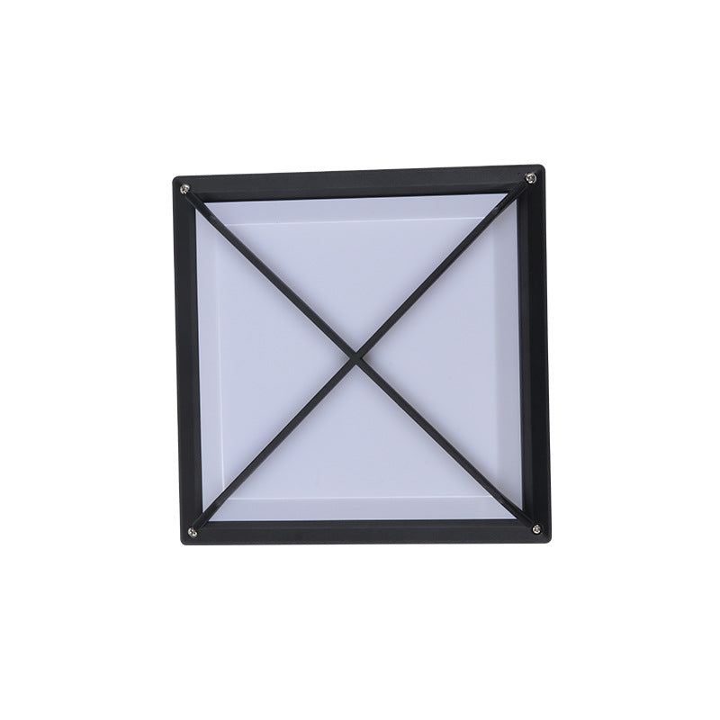 Aluminum & PC Square Waterproof LED Outdoor Wall Light