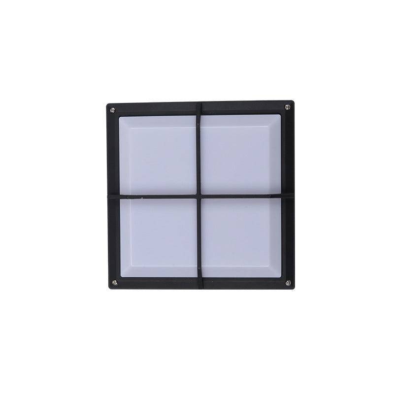 Aluminum & PC Square Waterproof LED Outdoor Wall Light