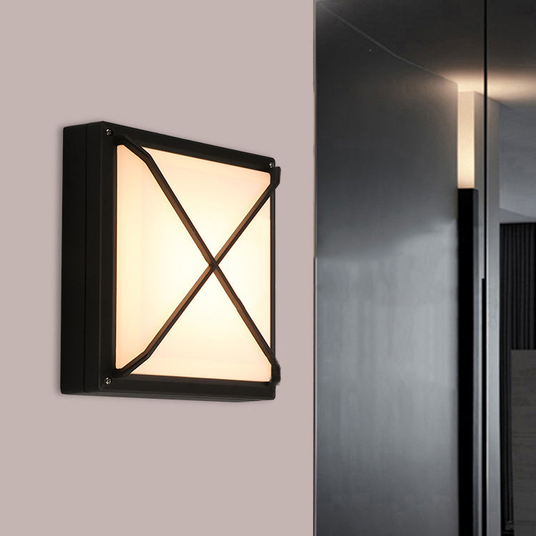 Aluminum & PC Square Waterproof LED Outdoor Wall Light