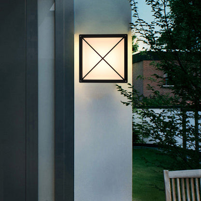 Aluminum & PC Square Waterproof LED Outdoor Wall Light
