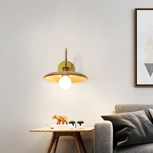 Japanese Round Ball 1-Light Adjustable Wall Sconce Lamp