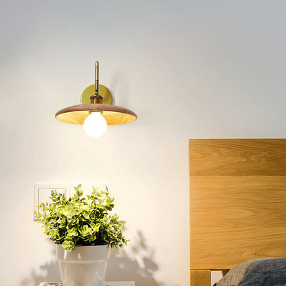 Japanese Round Ball 1-Light Adjustable Wall Sconce Lamp