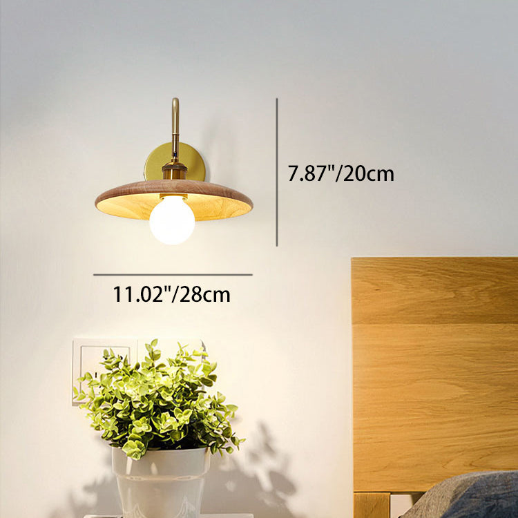 Japanese Round Ball 1-Light Adjustable Wall Sconce Lamp