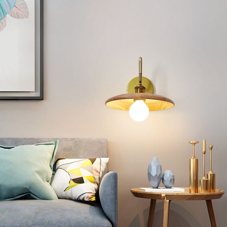 Japanese Round Ball 1-Light Adjustable Wall Sconce Lamp