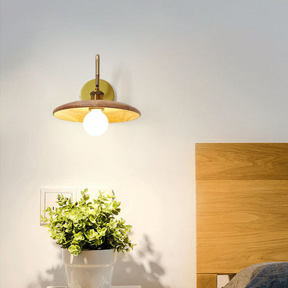 Japanese Round Ball 1-Light Adjustable Wall Sconce Lamp