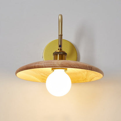Japanese Round Ball 1-Light Adjustable Wall Sconce Lamp