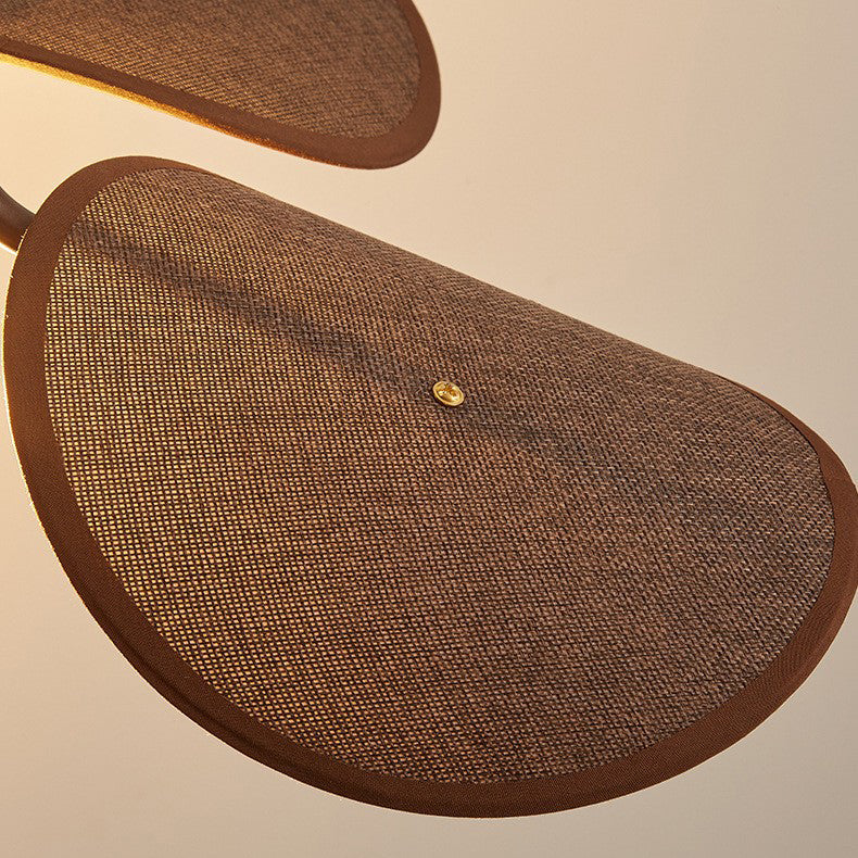 Mid-Century Leaf-Shaped Shade Wall Sconce Lamp 1-Light