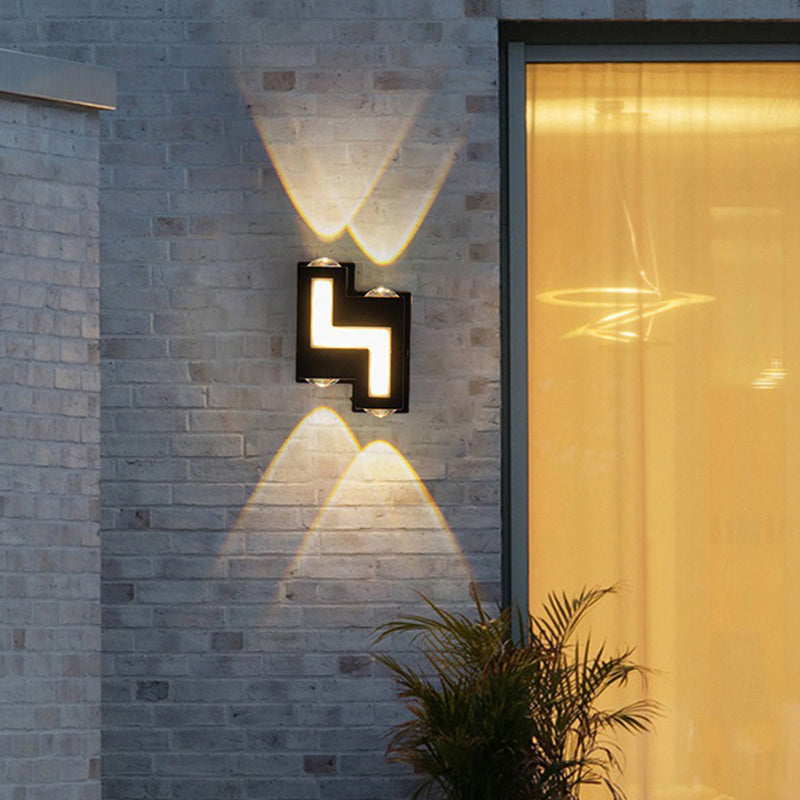 Waterproof Acrylic Stair-Shaped LED Outdoor Wall Light