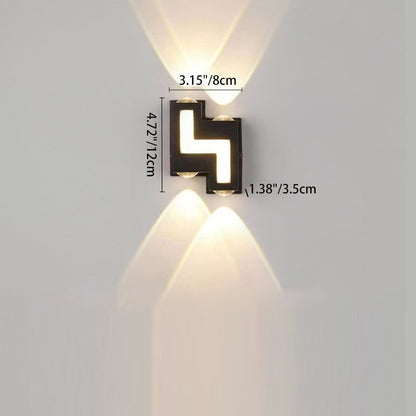 Waterproof Acrylic Stair-Shaped LED Outdoor Wall Light
