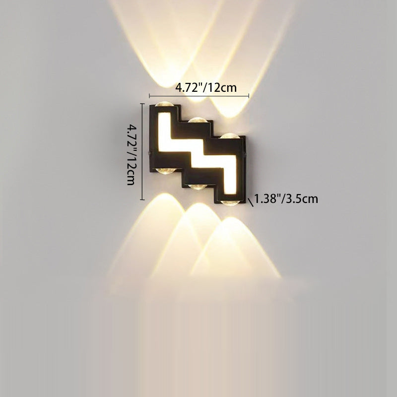 Waterproof Acrylic Stair-Shaped LED Outdoor Wall Light