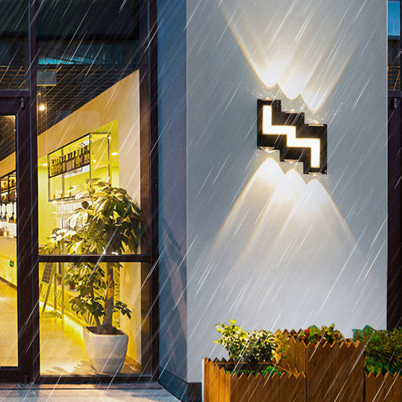 Waterproof Acrylic Stair-Shaped LED Outdoor Wall Light