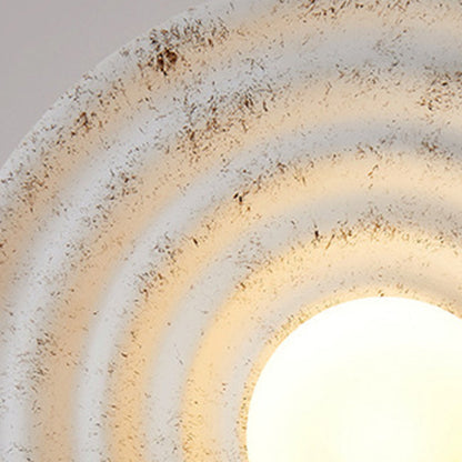 Japanese Concentric Circle Design 1-Light Wall Sconce Lamp