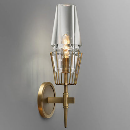 Full Round Candelabra-Shaped 1/2 Light Wall Sconce Lamp