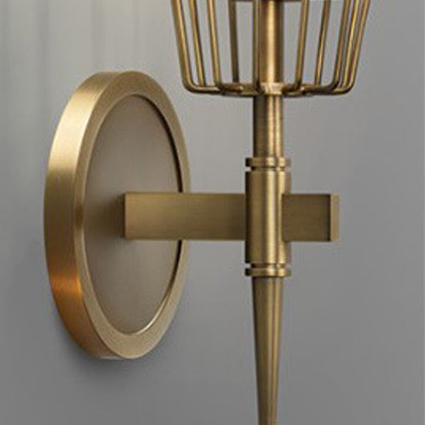 Full Round Candelabra-Shaped 1/2 Light Wall Sconce Lamp