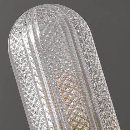 Copper Cylinder Diamond Texture 2-Light Wall Sconce Lamp