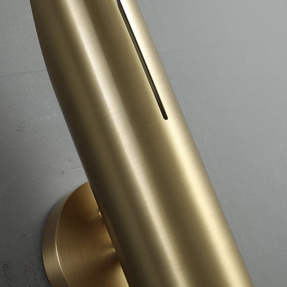 Copper Triangular Cylindrical 1-Light Wall Sconce Lamp