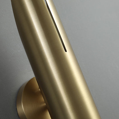 Copper Triangular Cylindrical 1-Light Wall Sconce Lamp