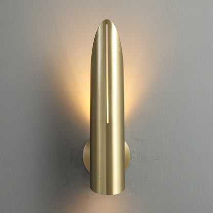 Copper Triangular Cylindrical 1-Light Wall Sconce Lamp