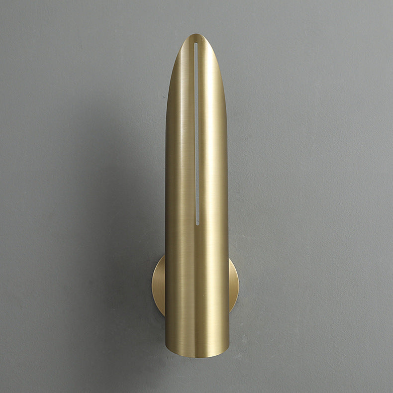 Copper Triangular Cylindrical 1-Light Wall Sconce Lamp