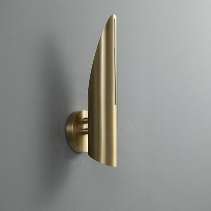 Copper Triangular Cylindrical 1-Light Wall Sconce Lamp