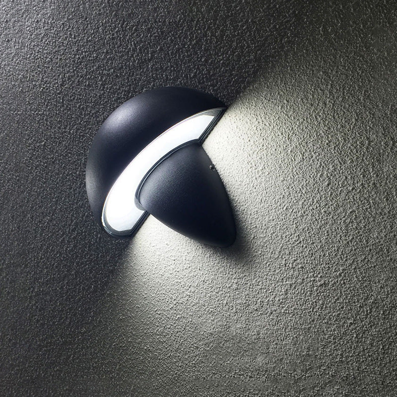 Aluminum Acrylic Semi-Circular Cone LED Wall Sconce Lamp