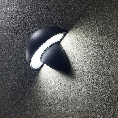 Aluminum Acrylic Semi-Circular Cone LED Wall Sconce Lamp