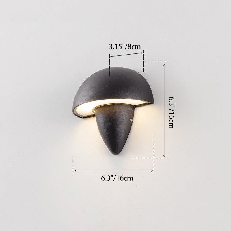 Aluminum Acrylic Semi-Circular Cone LED Wall Sconce Lamp