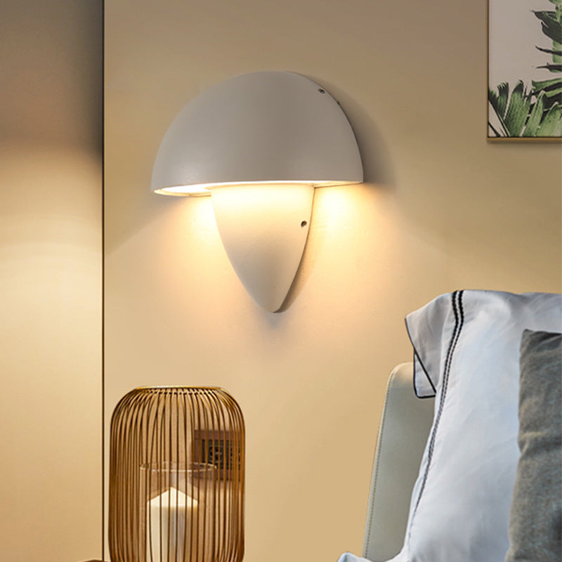 Aluminum Acrylic Semi-Circular Cone LED Wall Sconce Lamp