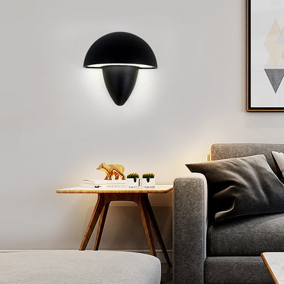 Aluminum Acrylic Semi-Circular Cone LED Wall Sconce Lamp
