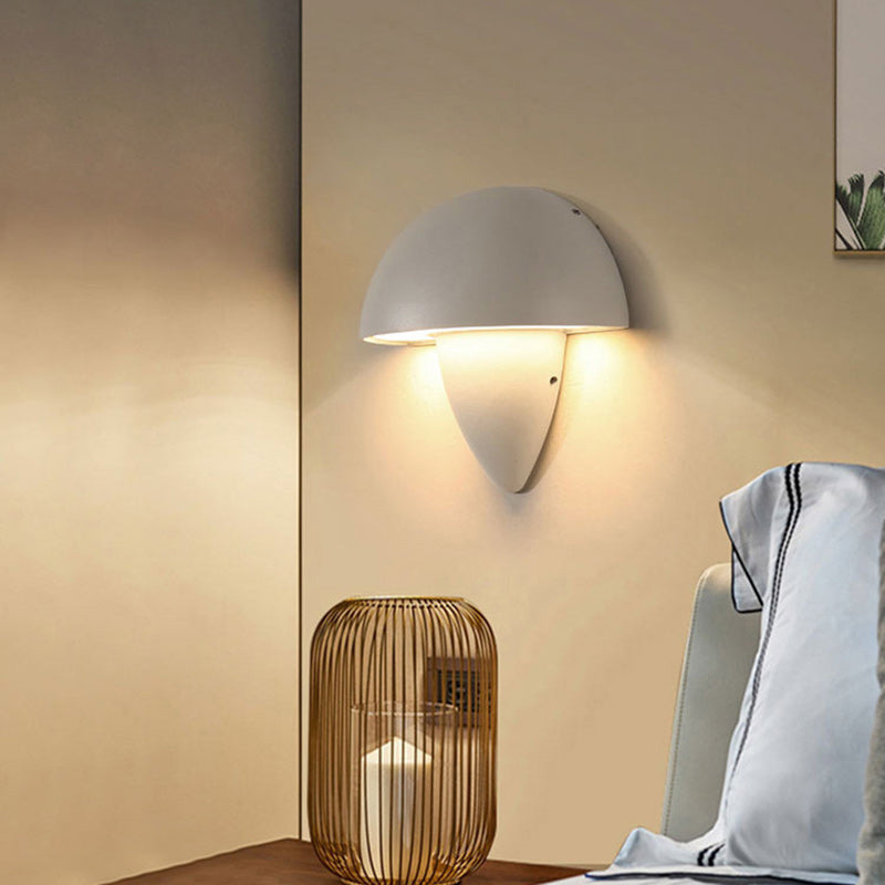 Aluminum Acrylic Semi-Circular Cone LED Wall Sconce Lamp