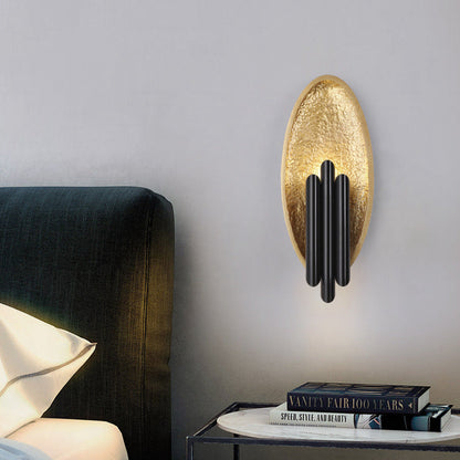 Luxury Iron Resin Oval Cylinder 2-Light Wall Sconce Lamp