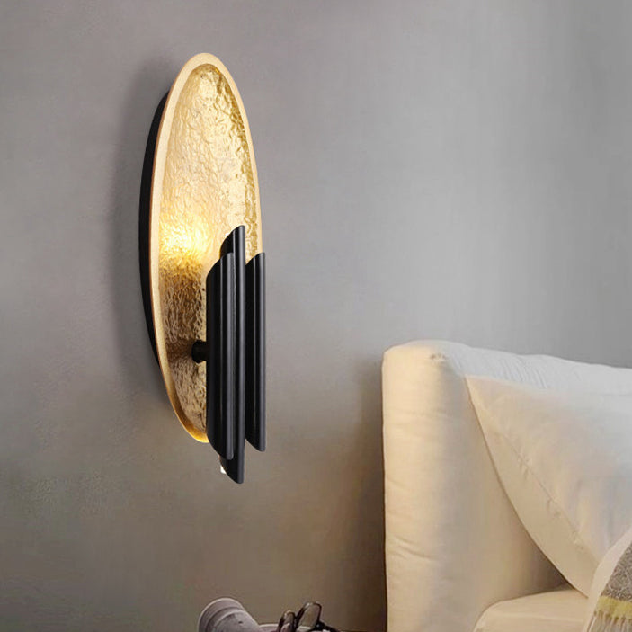 Luxury Iron Resin Oval Cylinder 2-Light Wall Sconce Lamp