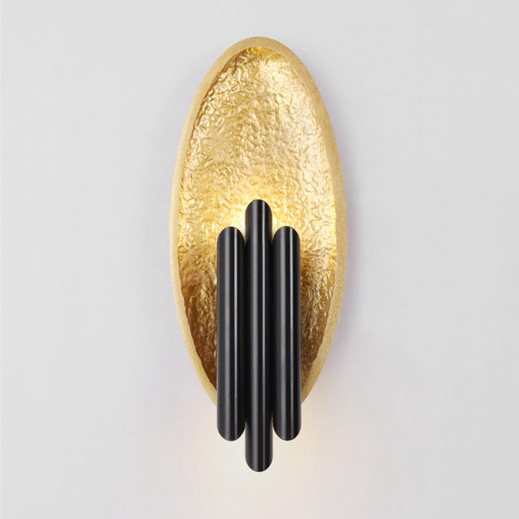 Luxury Iron Resin Oval Cylinder 2-Light Wall Sconce Lamp