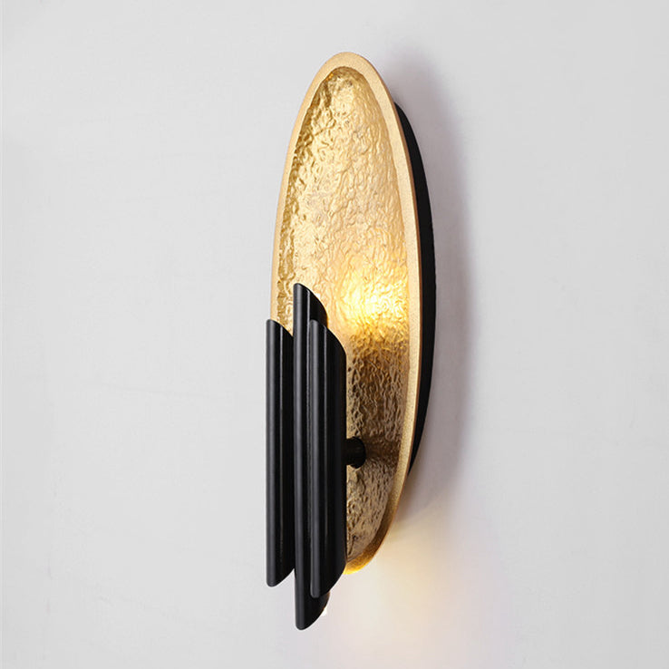 Luxury Iron Resin Oval Cylinder 2-Light Wall Sconce Lamp