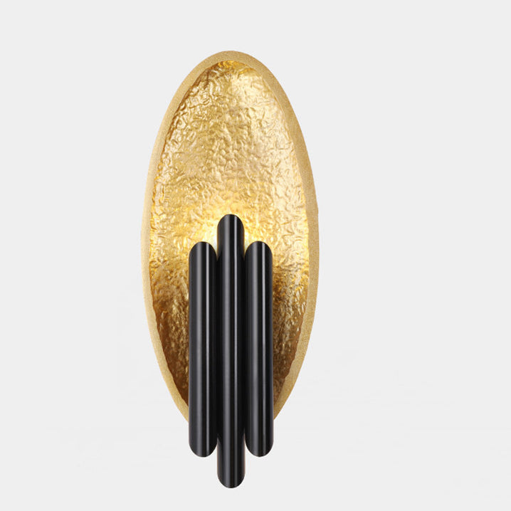 Luxury Iron Resin Oval Cylinder 2-Light Wall Sconce Lamp