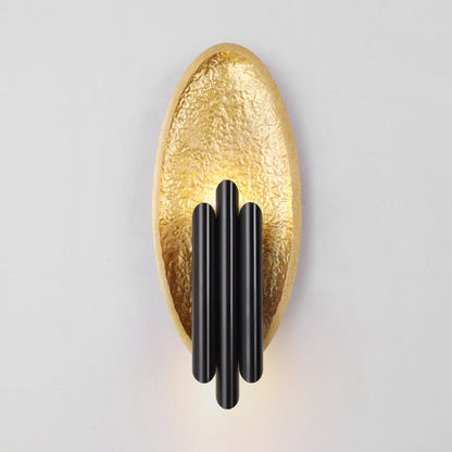 Luxury Iron Resin Oval Cylinder 2-Light Wall Sconce Lamp