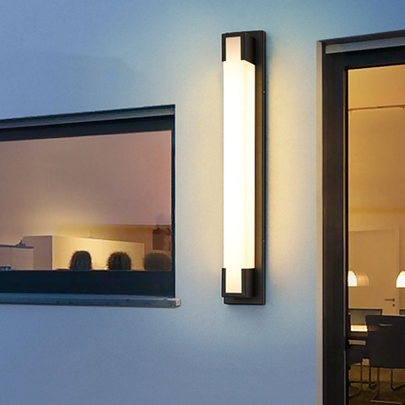 Stainless Steel Acrylic Rectangular LED Wall Sconce Lamp